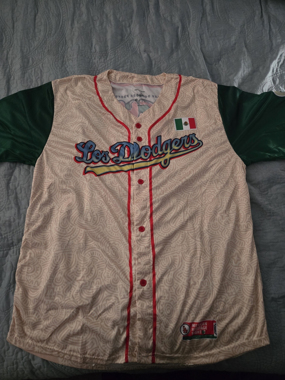 Los Angeles Dodgers Mexican Heritage Night Lucha Dodgers Jersey Size XL